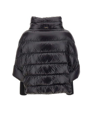 HERNO Piumino ampio BLACK Donna 