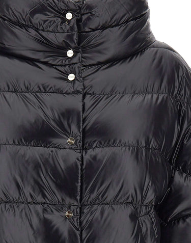 HERNO Piumino ampio BLACK Donna 