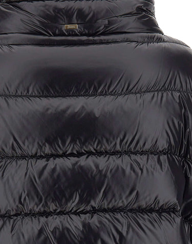 HERNO Piumino ampio BLACK Donna 
