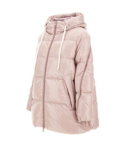 HERNO Piumino in nylon laccato Pink Donna 