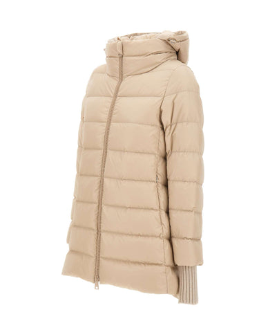 HERNO Piumino "A-Shape Chamonix" BEIGE Donna 