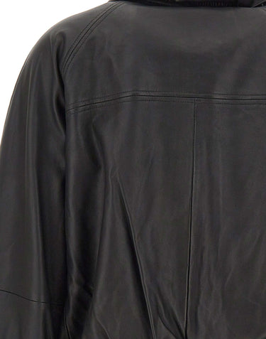 HERSKIND Giacca in pelle "Yvette" BLACK Donna 