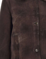 HERSKIND Giacca in pelle scamosciata "Manon" BROWN Donna 