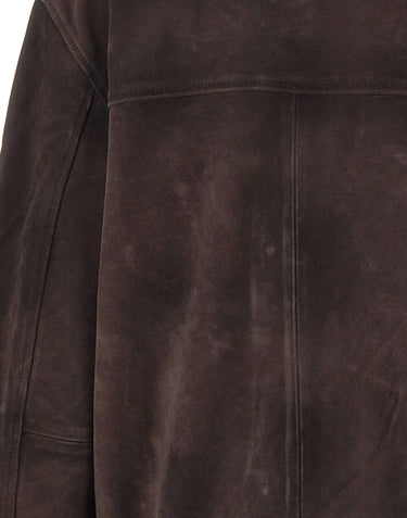 HERSKIND Giacca in pelle scamosciata "Manon" BROWN Donna 