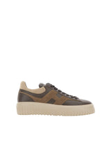 HOGAN Sneakers "H-Stripes" BROWN Uomo 