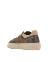 HOGAN Sneakers "H-Stripes" BROWN Uomo 