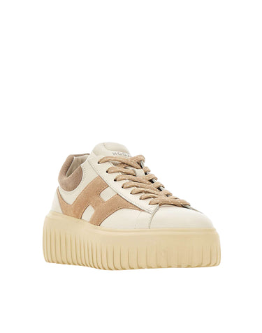 HOGAN Sneakers "H-Stripes" BEIGE Donna 