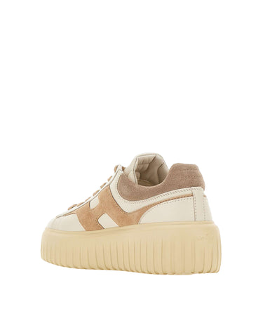 HOGAN Sneakers "H-Stripes" BEIGE Donna 