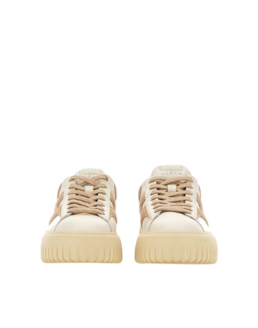 HOGAN Sneakers "H-Stripes" BEIGE Donna 