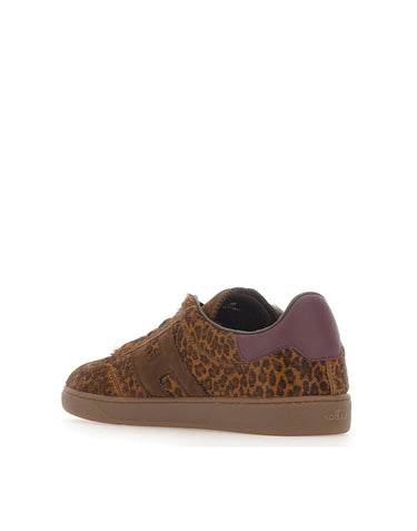 HOGAN Sneakers "Cool" in cavallino BROWN Donna 