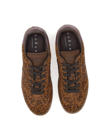 HOGAN Sneakers "Cool" in cavallino BROWN Donna 