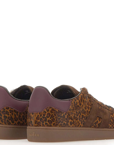 HOGAN Sneakers "Cool" in cavallino BROWN Donna 
