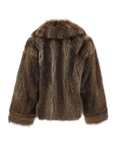 IACOPA Pelliccia "Sepe" BROWN Donna 