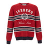 ICEBERG Maglia in lana con ricamo RED Uomo 