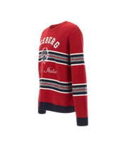 ICEBERG Maglia in lana con ricamo RED Uomo 