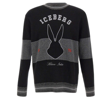 Maglia in lana vergine A0157077 9000 ICEBERG 