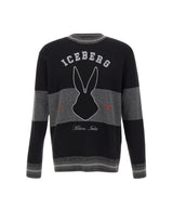 Maglia in lana vergine A0157077 9000 ICEBERG 
