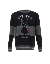 Maglia in lana vergine A0157077 9000 ICEBERG 