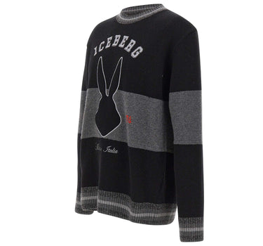 Maglia in lana vergine A0157077 9000 ICEBERG 