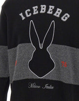 Maglia in lana vergine A0157077 9000 ICEBERG 
