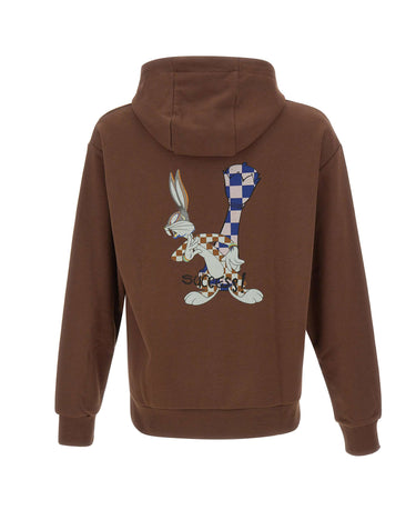 ICEBERG Felpa in cotone con grafica Looney Tunes BROWN Uomo 