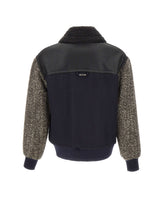 ICEBERG Giubbotto in panno di lana con zip BLACK Uomo 