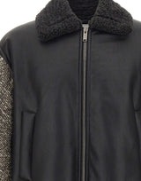 ICEBERG Giubbotto in panno di lana con zip BLACK Uomo 