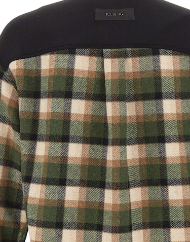 ICEBERG Giacca overshirt in flanella MULTICOLOR Uomo 