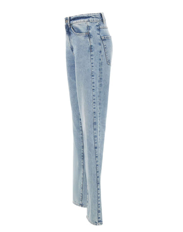 ICON DENIM Jeans "Foxy" Light Blue Donna 