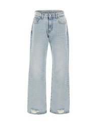 ICON DENIM Jeans "Iris" Light Blue Donna 