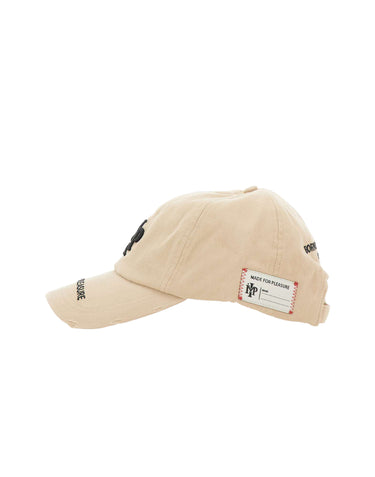 IMP MADE FOR PLEASURE Cappello da baseball in cotone BEIGE Uomo 