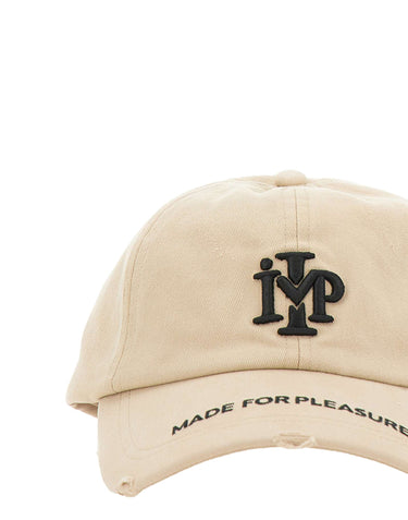 IMP MADE FOR PLEASURE Cappello da baseball in cotone BEIGE Uomo 