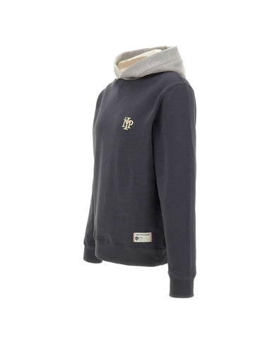 IMP MADE FOR PLEASURE Felpa con cappuccio in cotone GREY Uomo 