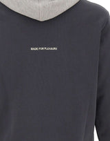 IMP MADE FOR PLEASURE Felpa con cappuccio in cotone GREY Uomo 