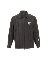 IMP MADE FOR PLEASURE Giacca gessata con zip GREY Uomo 