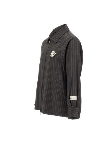 IMP MADE FOR PLEASURE Giacca gessata con zip GREY Uomo 