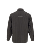 IMP MADE FOR PLEASURE Giacca gessata con zip GREY Uomo 
