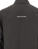 IMP MADE FOR PLEASURE Giacca gessata con zip GREY Uomo 