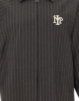 IMP MADE FOR PLEASURE Giacca gessata con zip GREY Uomo 