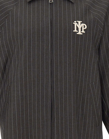IMP MADE FOR PLEASURE Giacca gessata con zip GREY Uomo 