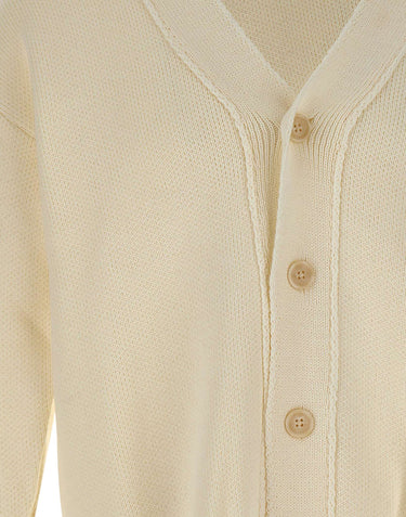 IMP MADE FOR PLEASURE Cardigan in misto lana WHITE Uomo 