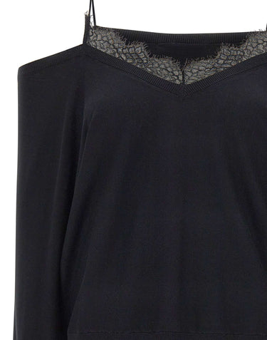 IRO Maglia "Ivoire" BLACK Donna 