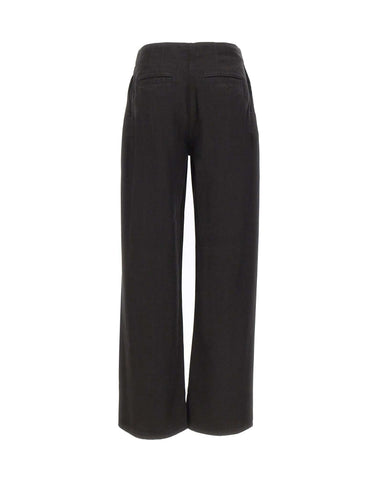 IRO Pantaloni "Flowy" BLACK Donna 