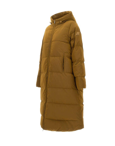 K-WAY Piumino lungo trapuntato BROWN Donna 