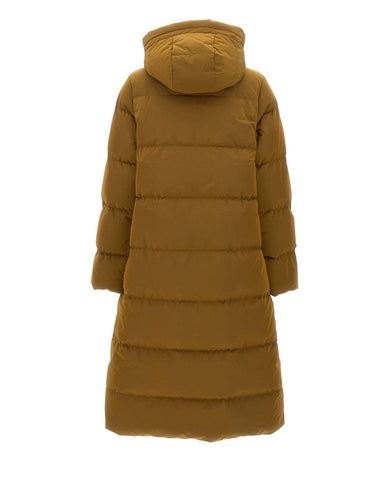 K-WAY Piumino lungo trapuntato BROWN Donna 