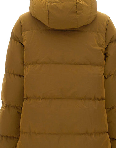K-WAY Piumino lungo trapuntato BROWN Donna 