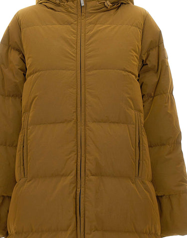 K-WAY Piumino lungo trapuntato BROWN Donna 