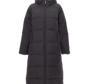 K-WAY Piumino lungo trapuntato BLACK Donna 