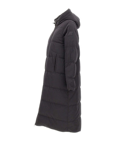 K-WAY Piumino lungo trapuntato BLACK Donna 