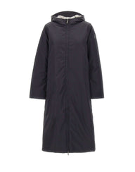 K-WAY Parka lungo in nylon GREY Donna 